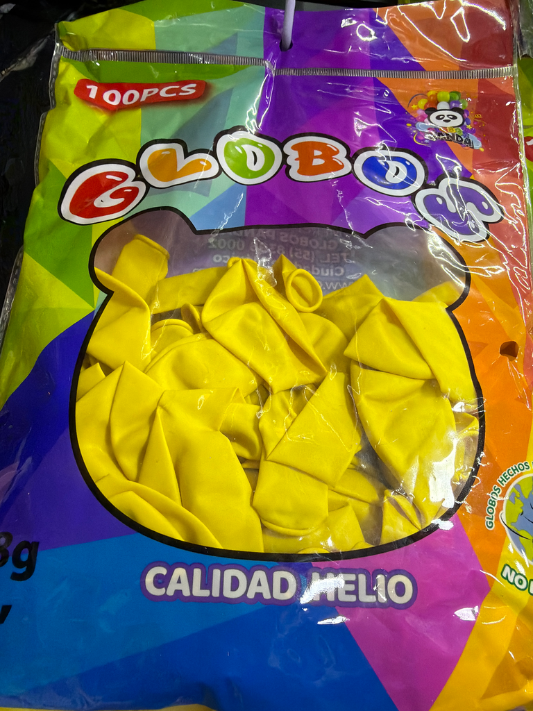 Globo #10 amarillo 100 pza