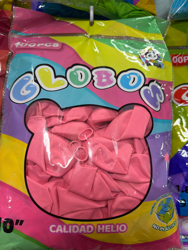 Globo #10 rosa bebe 100 pza