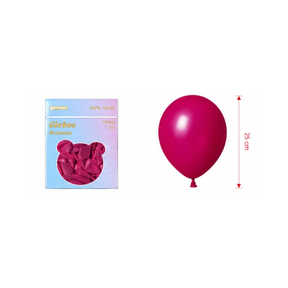 Globo #10 rojo 100 pza