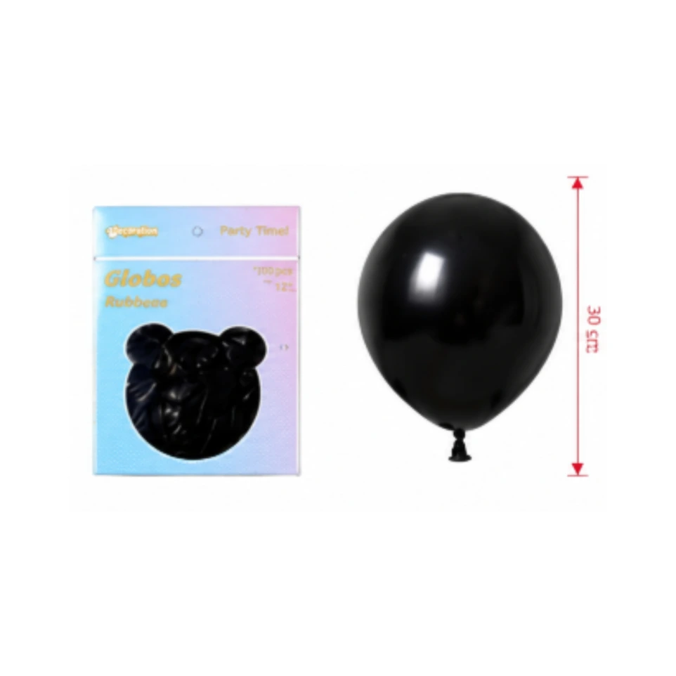 Globo #10 negro 100 pza