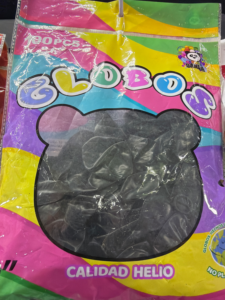 Globo #10 negro 100 pza