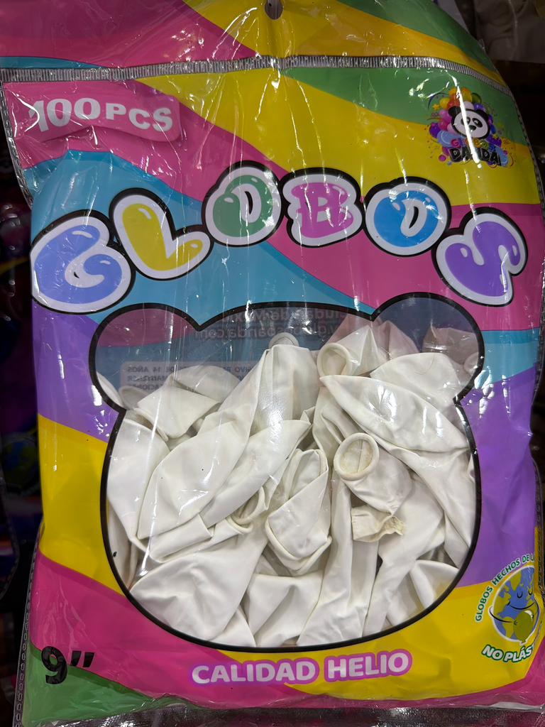 Globo #10 blanco 100 pza