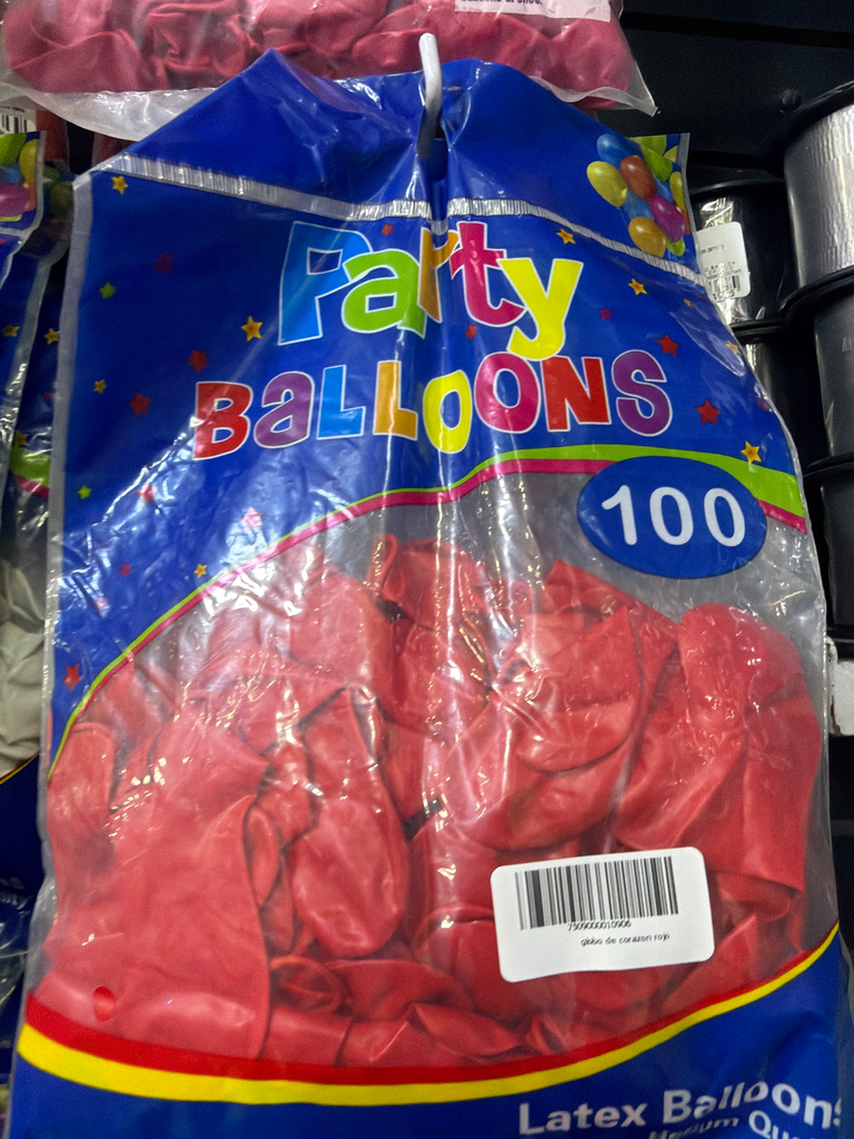 globo de corazon rojo