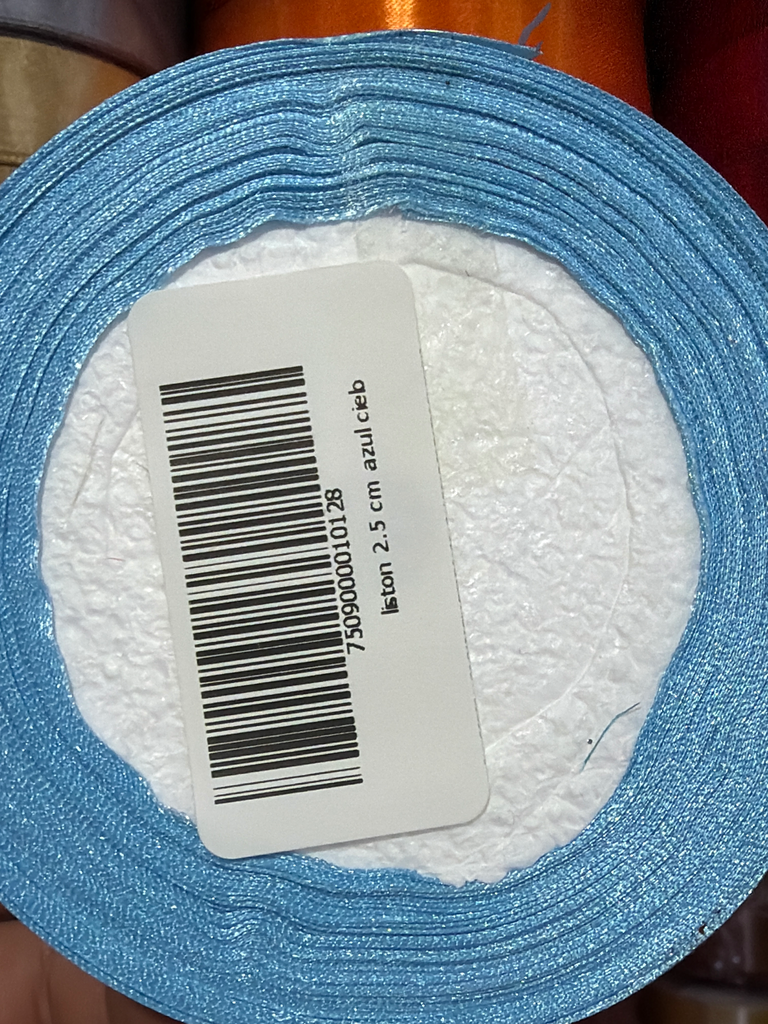liston 2.5 cm azul cielo