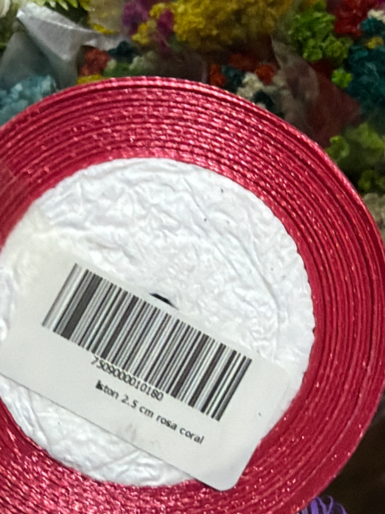 liston 2.5 cm rosa coral