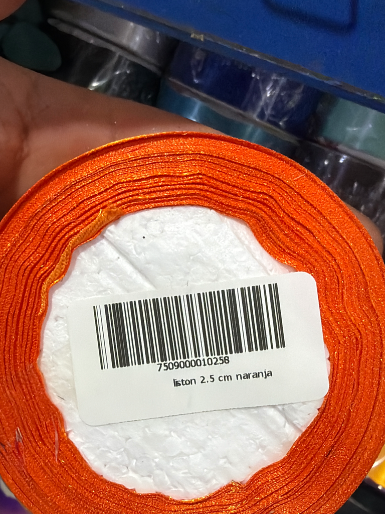 liston 2.5 cm naranja