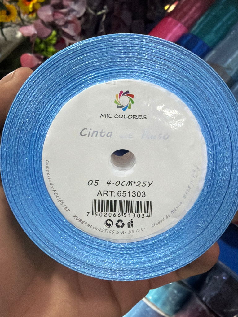 liston 4 cm azul cielo