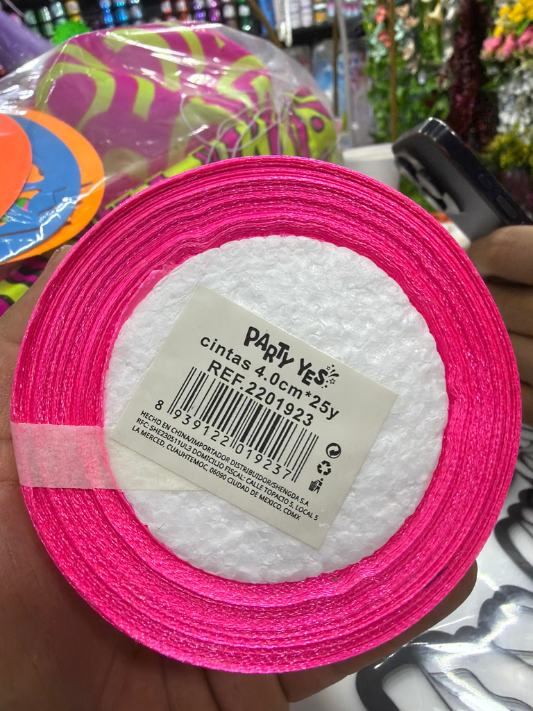 liston 4 cm rosa neon