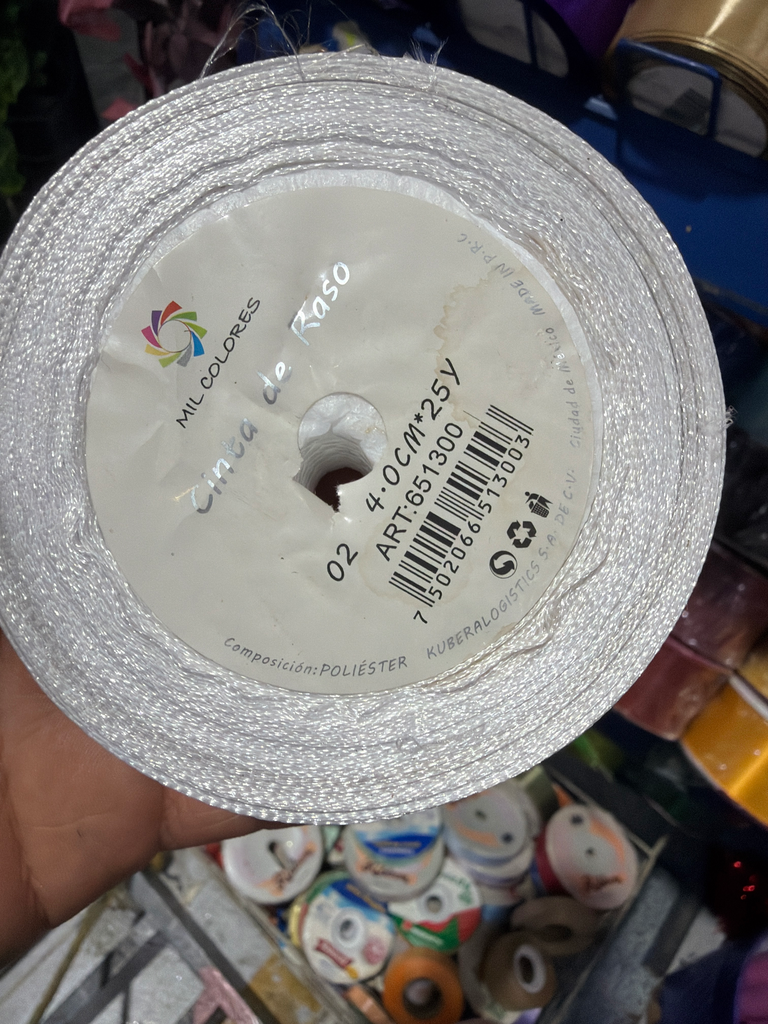 liston 4 cm blanco