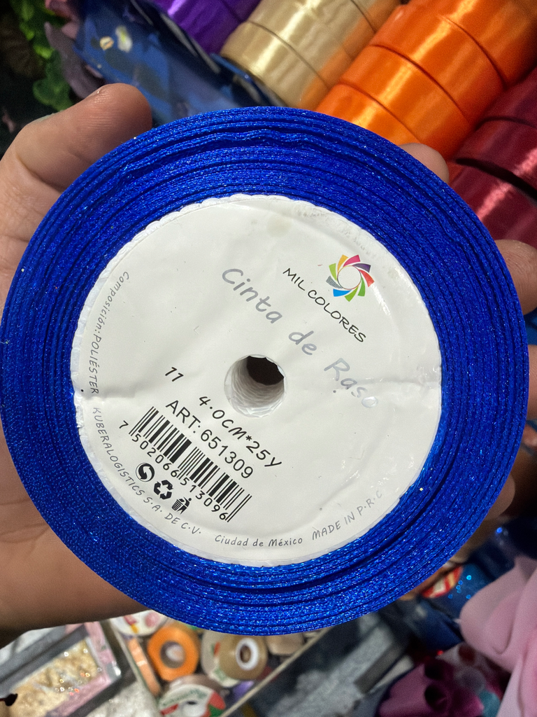 liston 4 cm azul rey