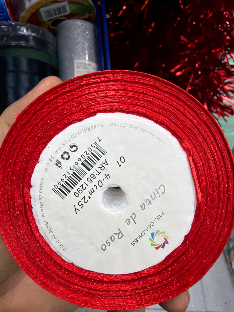 liston 4 cm rojo