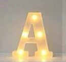 letra de luz A
