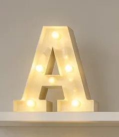 letra de luz A