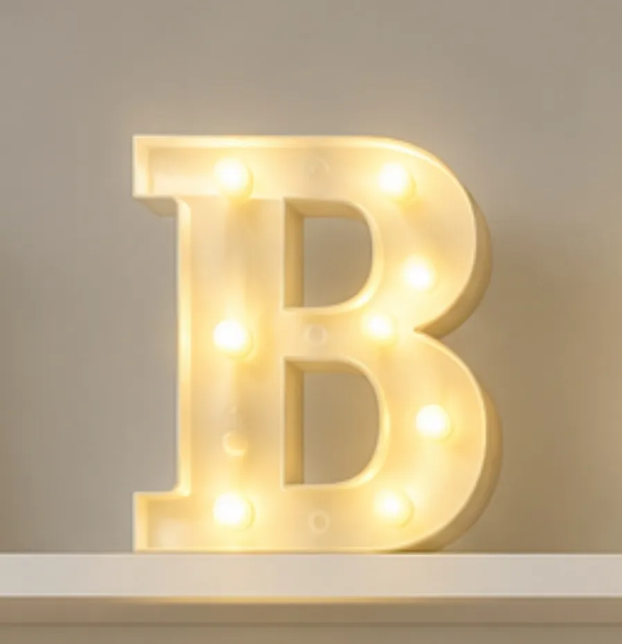letra de luz B