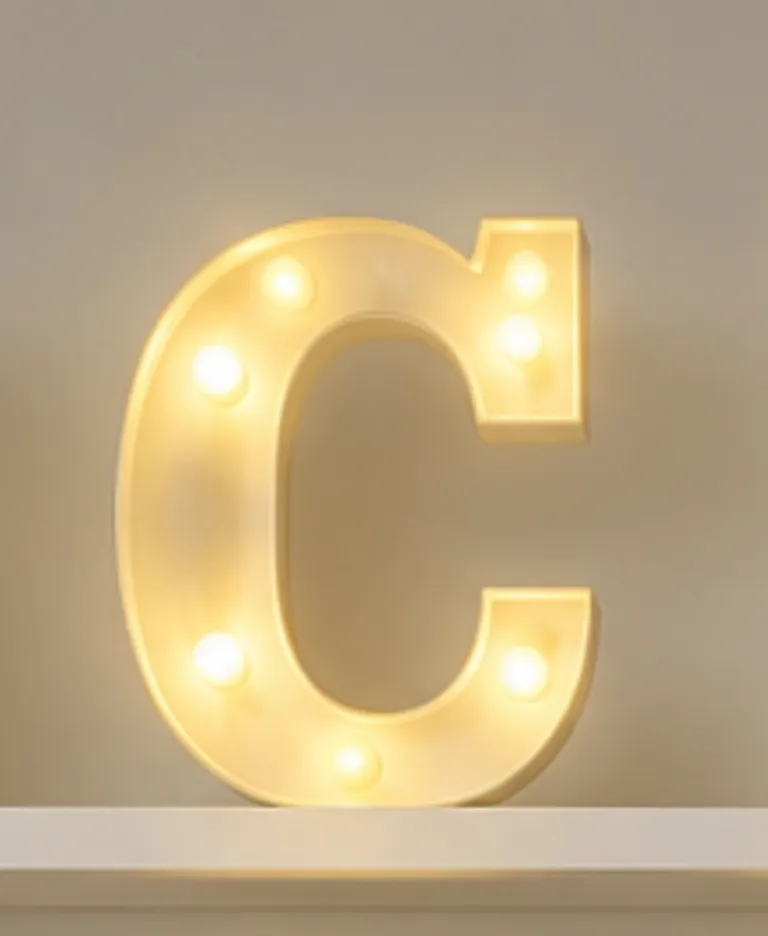 letra de luz C