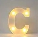 letra de luz C