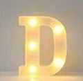 letra de luz D
