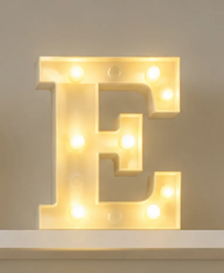 letra de luz E