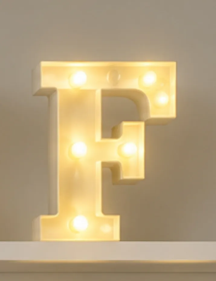 letra de luz F