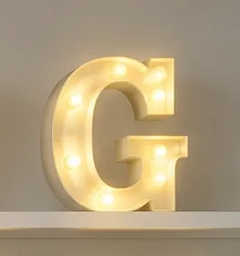 letra de luz G