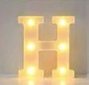 letra de luz H