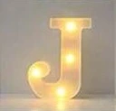 letra de luz J