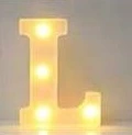 letra de luz L