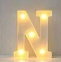 letra de luz N