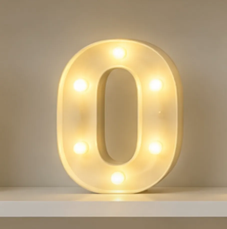 letra de luz O
