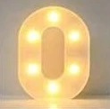 letra de luz O