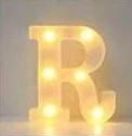 letra de luz R