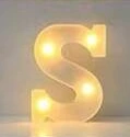 letra de luz S