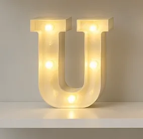letra de luz U