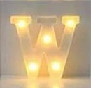 letra de luz W