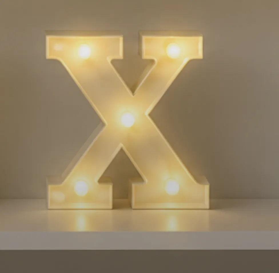 letra de luz X