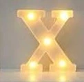 letra de luz X