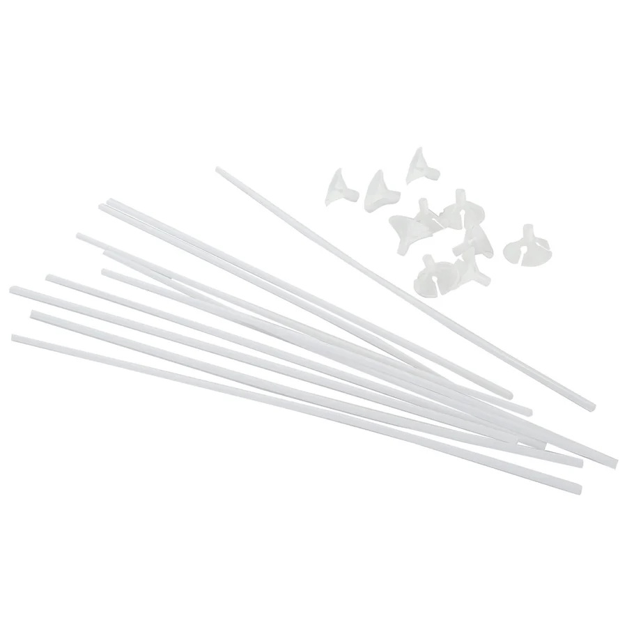 Base Para Globo Con Popote 42cm 12 Juegos
