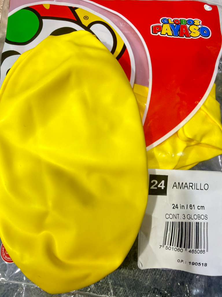 globo #24 amarillo