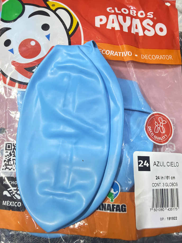 globo #24 azul cielo