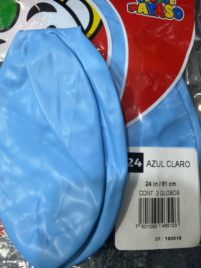 globo #24 azul claro