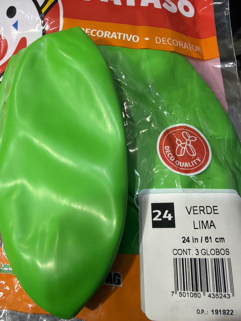 globo #24 verde lima