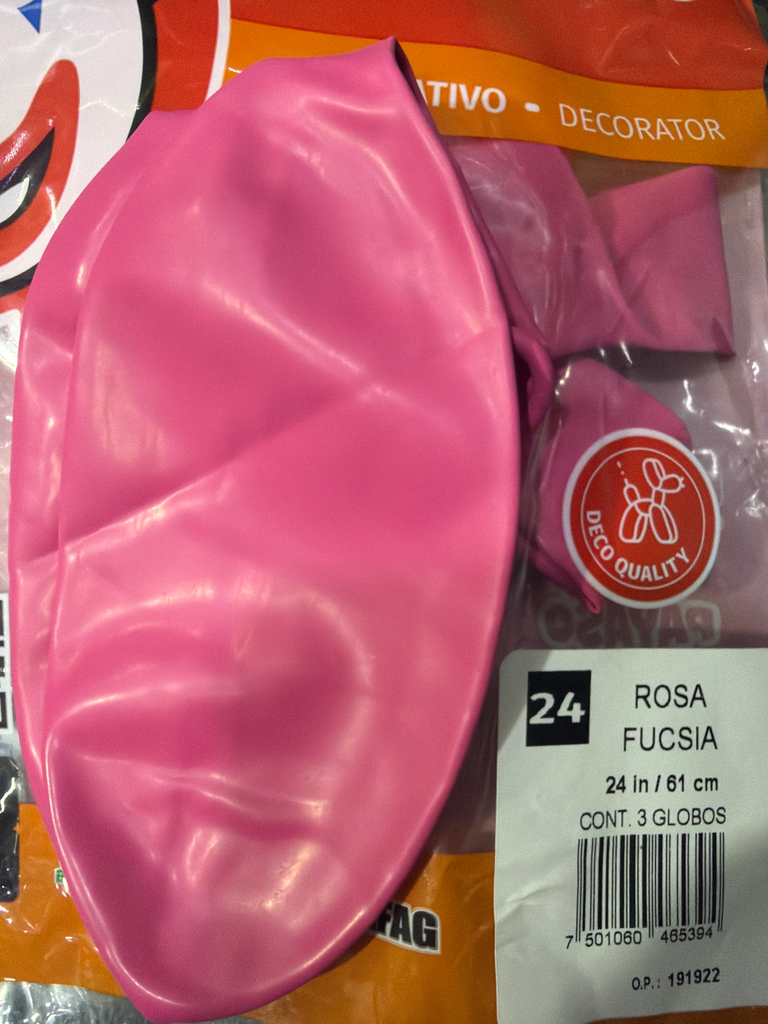 globo #24 rosa fucsia