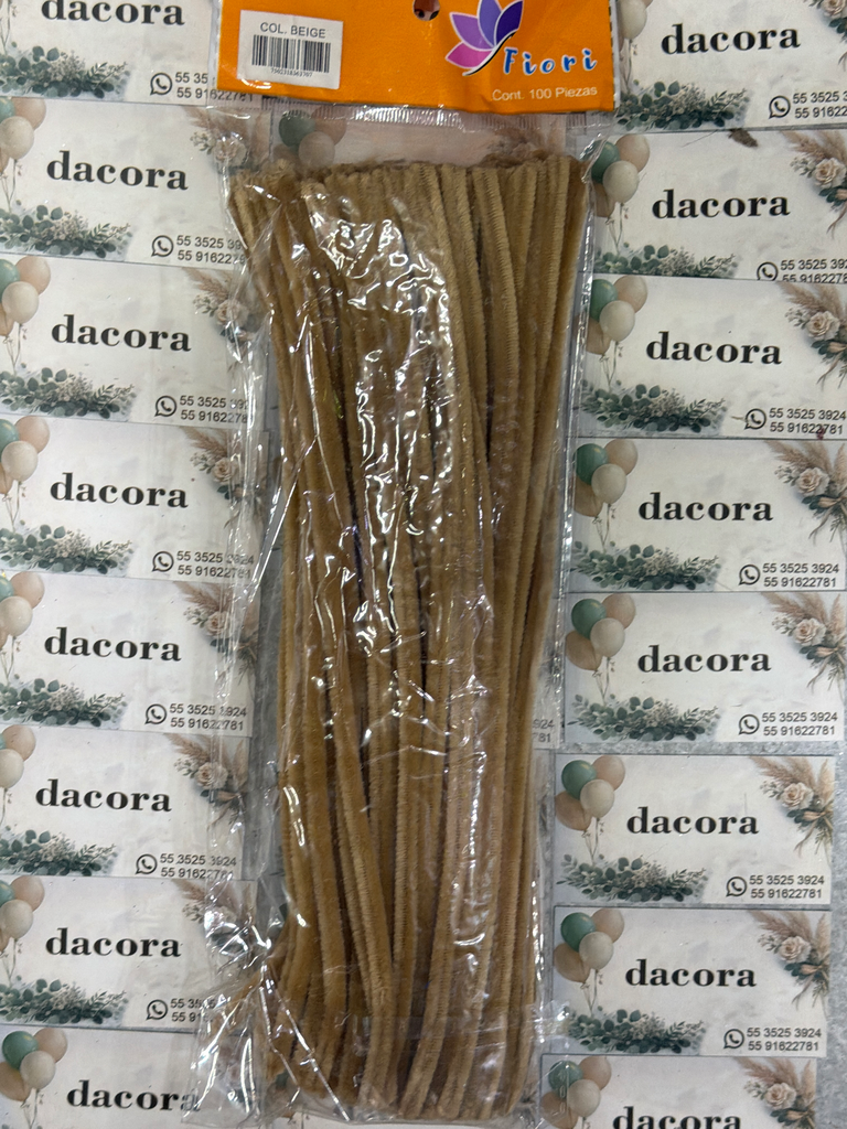limpiapipas beige