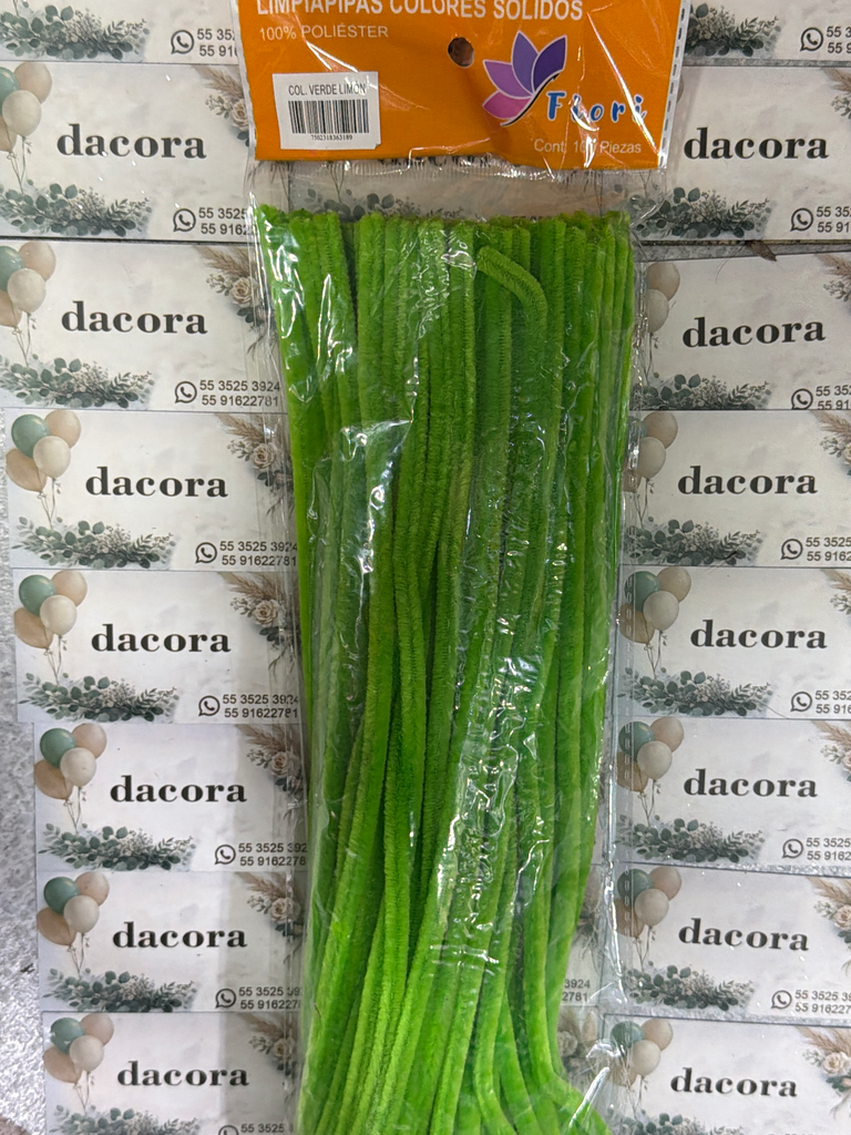 limpiapipas verde limon